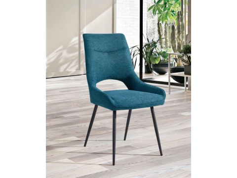 chaise soline bleu turquoise