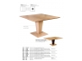 table rectangulaire plateau bois
